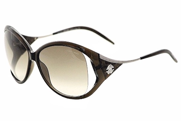  Roberto Cavalli Women's Clivia 573S 573/S 48F Brown/Silver Sunglasses 62mm 