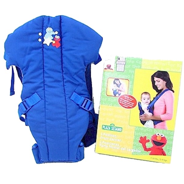  Sesame Street 2 Position Blue Baby Front Carrier 