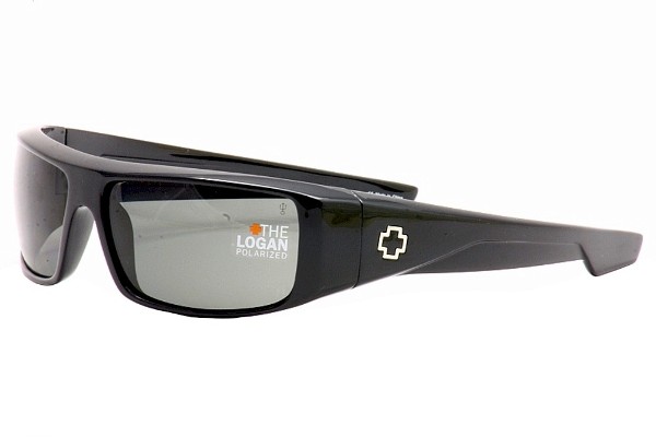  Spy Optic Men's Logan Shiny Black Polarized Sunglasses 61mm 
