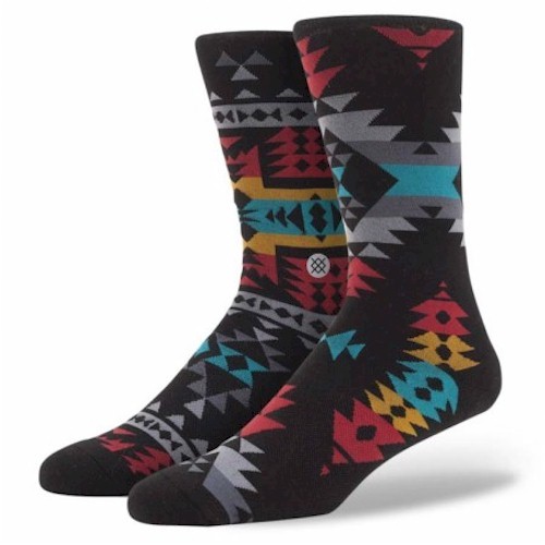  Stance Men's Reservation Black Mix Match Crew Socks 