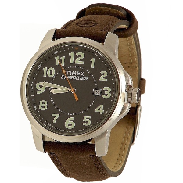  Timex Men's Expedition Metal Field T449219J Black/Brown/Silver Analog Watch 