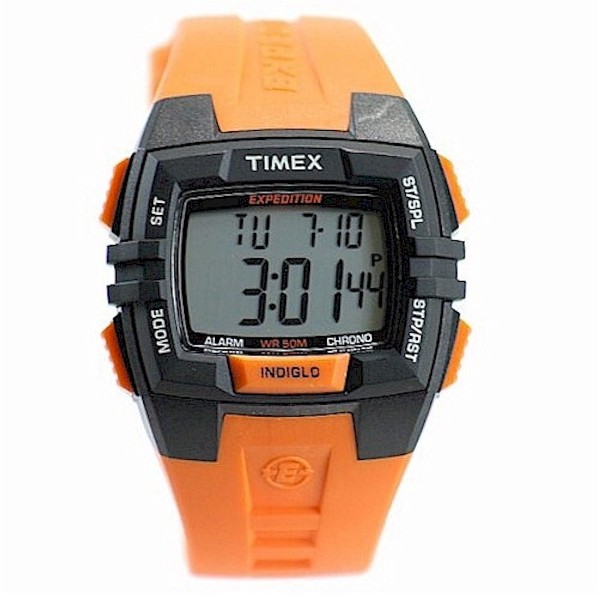  Timex Men's T499029J Expedition Orange Chronograph Digital Sport Watch 
