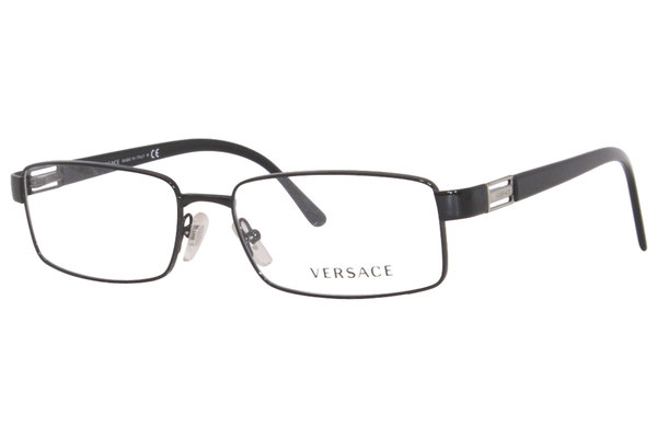  Versace VE1120 1009 Eyeglasses Men's Black Full Rim Rectangle Shape 54-16-140 