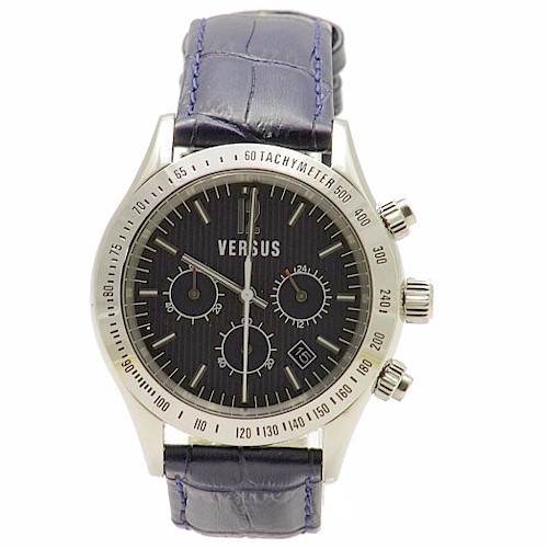  Versus By Versace Cosmopolitan 3GC020012 Blue Chronograph Analog Watch 