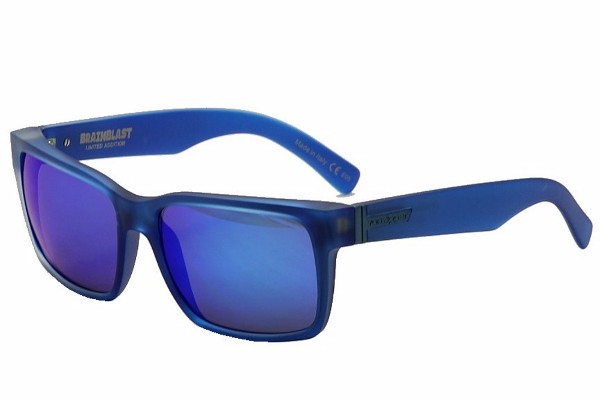  VonZipper Elmore Brain Blast Blue Von Zipper Rectangle Sunglasses 