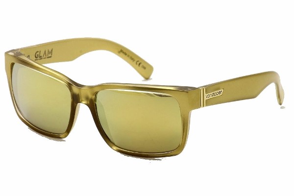  VonZipper Elmore G.L.A.M Gold Von Zipper Square Sunglasses 59mm 