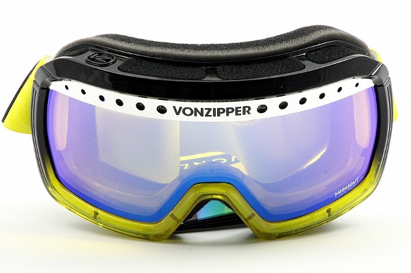  VONZIPPER FUBAR Banana Bake Yellow Chrome VonZipper Snow Goggles 