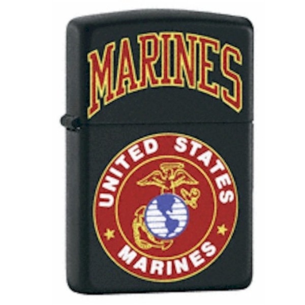  Zippo 218 539 US Marines Matte Black Lighter 