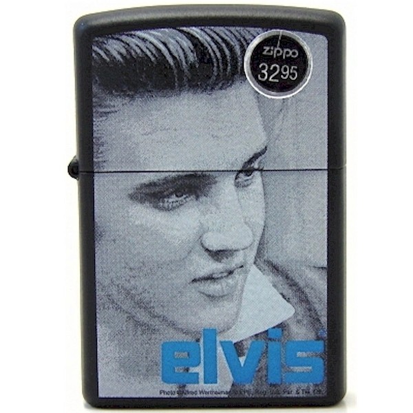  Zippo 24545 Blue Elvis Alfred Lighter 