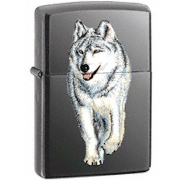  Zippo 769 Wolf Matte Black Lighter 