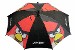 Angry Birds No Laughing Matter Black/Red Molded Handle Umbrella