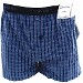 Calvin Klein Men's Slim Fit Matrix Blue/Oliver Plaid Cotton Boxer Underwear