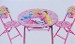 Disney Princess 3-Piece Pink Folding Table & Chair Set