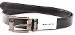 Giorgio Armani Adjustable/Reversible Men's Black Leather Belt