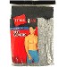 Hanes Men's 2 Pair Black/Grey Soft Cotton Knit Boxer Underwear