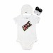 Infant Boy's Nike IBSP0713 Check Logo Three Piece Set White 0-6 Months