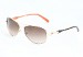 Juicy Couture Women's Deco/s 3YG/RJ Light Gold/Coral Aviator Sunglasses 60mm