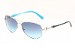 Juicy Couture Women's Deco/s 6LB/TQ Ruthenium/Turquoise Aviator Sunglasses 60mm