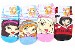 Lil' Bratz Girl's Stripe 12 Pairs Assorted Socks Size 6-8