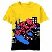 Marvel Spiderman Boy's 100% Cotton Web Ride Yellow T-Shirt