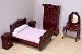 Melissa & Doug Wooden Victorian Bedroom Dollhouse Furniture Set Toy Age 6+