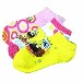 Nickelodeon Spongebob Girl's 3-Pair Pink Assorted Ankle Socks