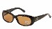 Serengeti Women's Bianca 7409 Shiny Black Oval Sunglasses