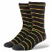 Stance Men's Zion Black Striped Crew Socks