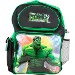 The Incredible Hulk Boy's Green/Black Backpack W/Water Bottle 15-Inch School Bag