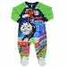 Thomas & Friends Toddler Boy's Green/Blue Fleece Footed Sleeper Pajama