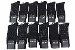 Z-Man Collection Black Assorted 12-Pair Dress Crew Socks Sz: 10-13 Fits 7-12