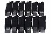 Z-Man Collection Men's Black 12-Pair Dress Crew Socks Sz: 10-13 Fits 7-12