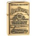 Zippo 254BLB-929 Jim Beam Label Gold Lighter