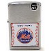 Zippo Lighter 24586 MLB New York Mets Silver Satin Chrome Lighter