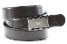 Giorgio Armani Reversible Black/Brown Smooth Leather Adjustable Belt