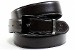 Giorgio Armani Smoke Buckle Reversible Black Leather Belt Adjustable To Size 44