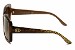 Gucci GG3574/S 3574S W7LLA Brown Transparent Squared Sunglasses 56mm