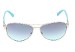 Juicy Couture Women's Deco/s 6LB/TQ Ruthenium/Turquoise Aviator Sunglasses 60mm