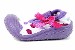 Skidders Girl's Skidproof Mary Jane Purple Polka Dot Shoes XY4151