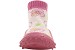 Skidders Infant Toddler Girl's Skidproof Slip On Hibiscus Toss Pink Shoes