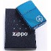 Zippo 21055 Peace Sapphire Blue Chrome Lighter