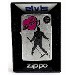 Zippo 24785 Elvis Presley Heart Signature Brushed Chrome Lighter