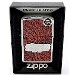 Zippo 24804 Red/Black Lustre HP Spiral Polished Chrome Logo Lighter