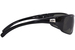 Bolle Men's Recoil 10405 Shiny Black Polarized Sport Wrap Sunglasses