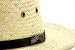 Dorfman Pacific Scala Pro Men's Palm Fiber Natural Gambler Golf Logo Straw Hat