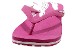 Lacoste Girl's Nosara Jaw Fashion Flip Flops Dark Pink Sandal Shoes