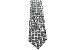 Missoni Men's 100% Silk Black/Silver Geometric Patterned Tie 3670