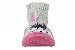 Skidders Girl's Skidproof Sneakers Silly Three Eyed Monster Pink Shoes