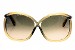 Tom Ford Women's Charlie TF0201 TF/0201 98P Yellow/Brown Fashion Sunglasses 64mm