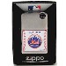 Zippo Lighter 24586 MLB New York Mets Silver Satin Chrome Lighter